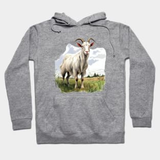 White Goat Hoodie